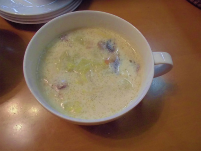 １．８豆乳スープ