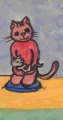猫 を抱っこする猫4)