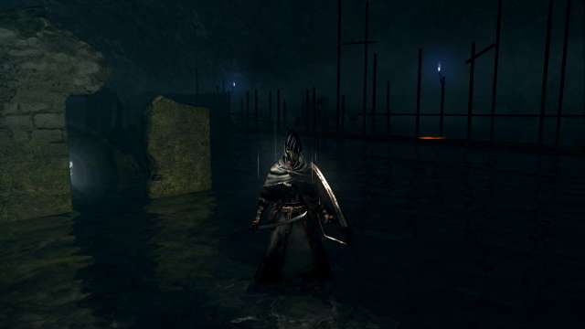PC 版 DARK SOULS with ARTORIAS OF THE ABYSS EDITION（Prepare To Die Edition） DSfix スクリーンショット、エリア 小ロンド遺跡（New Londo Ruins） 水門開放前