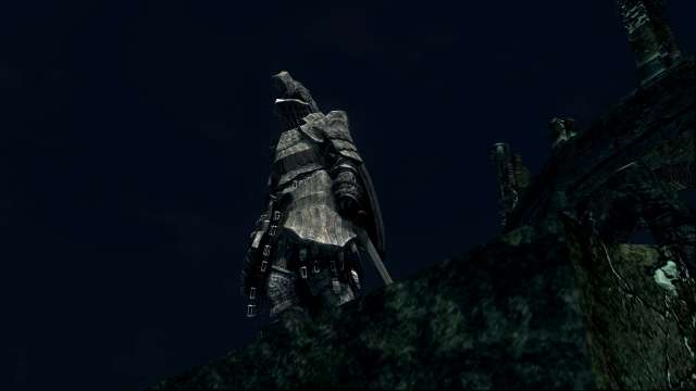PC 版 DARK SOULS with ARTORIAS OF THE ABYSS EDITION（Prepare To Die Edition） DSfix スクリーンショット、エリア エレーミアス絵画世界（Painted-World Ariamis） プリシラの部屋からエレーミアス絵画世界脱出シーン