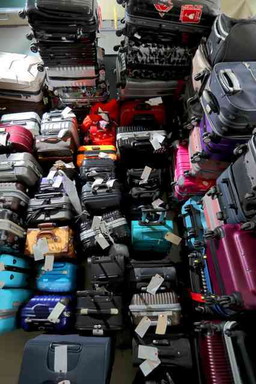 Many luggage at Kansai airport (1)