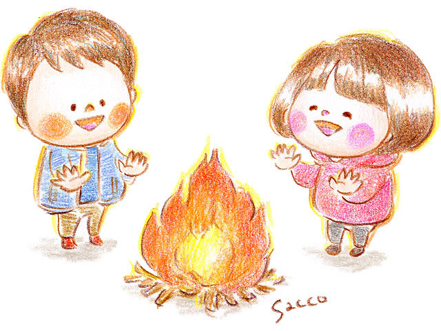 319 今はあまりできない焚き火の思い出 えがお絵nanairo Saccoさんのつれづれブログ