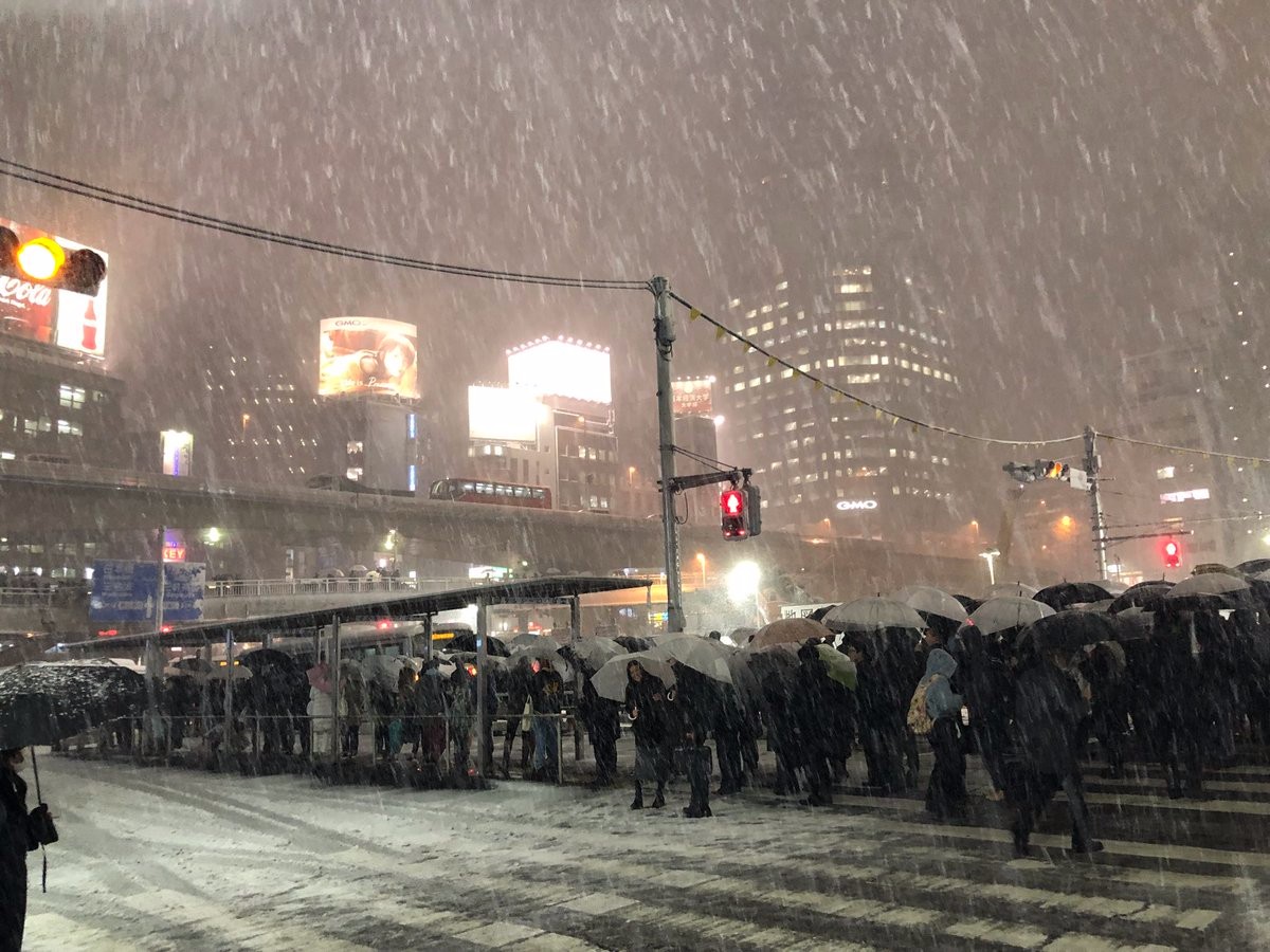 大雪 東京 渋谷 入場規制 人口 積雪 交通網