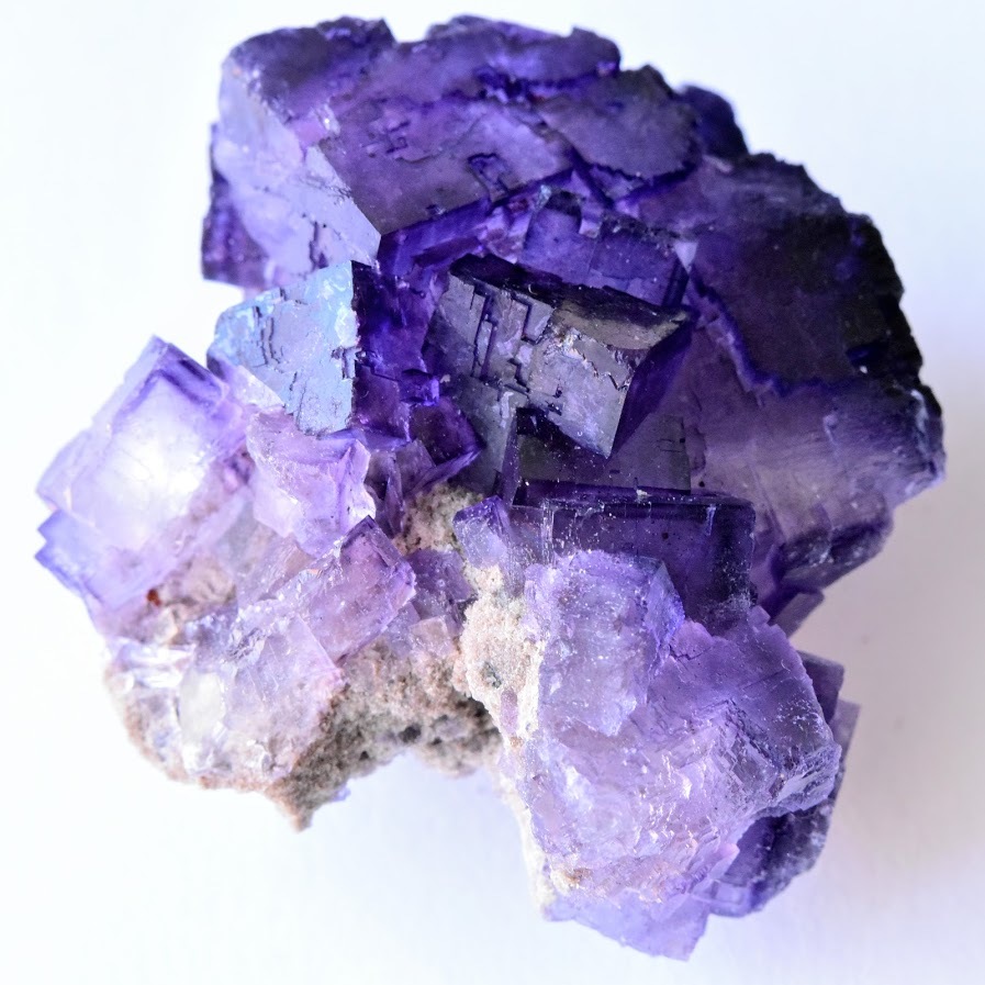 フローライト（蛍石）Ultra Violet メキシコ産 79g/ 鉱物・原石 