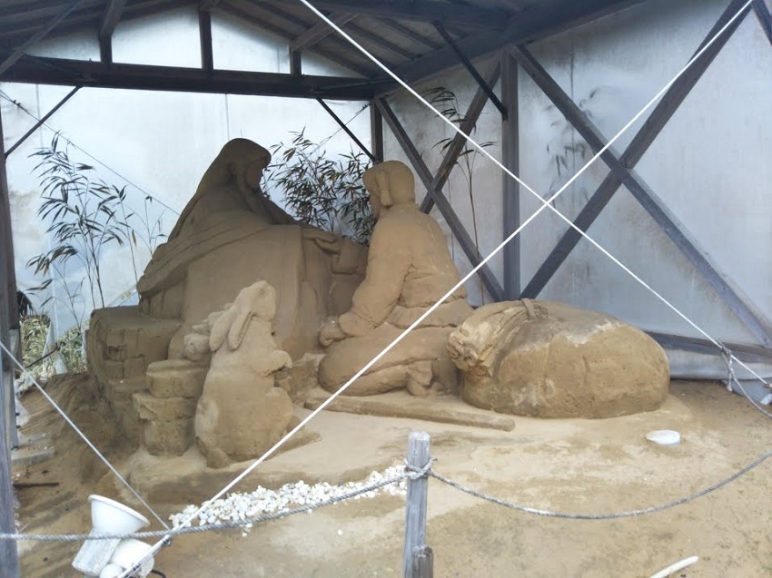白兎神社　砂の像